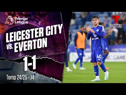 Highlights & Goals: Leicester City vs. Everton 1-1 | Premier League | Telemundo Deportes