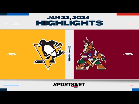 NHL Highlights | Penguins vs. Coyotes - January 23, 2024