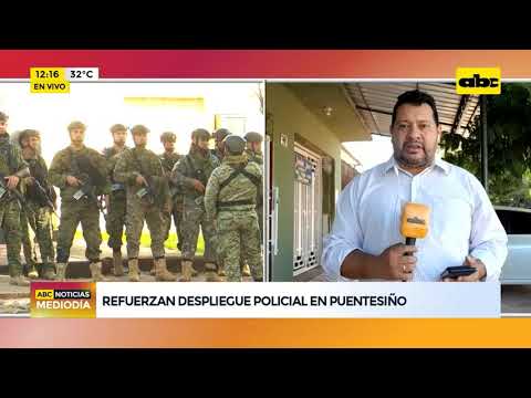 Despliegue policial en Puentesiño