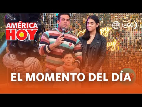 América Hoy: Christian Domínguez recibió una serenata de sus hijos Camila y Valentino (HOY)