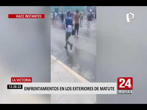 Hinchas de Alianza Lima se congregan y generan disturbios en exteriores de Matute