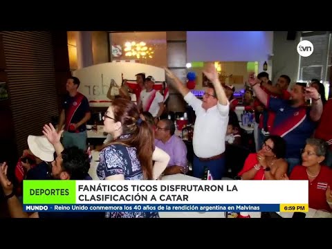 Ticos celebran en Panamá clasificación al mundial