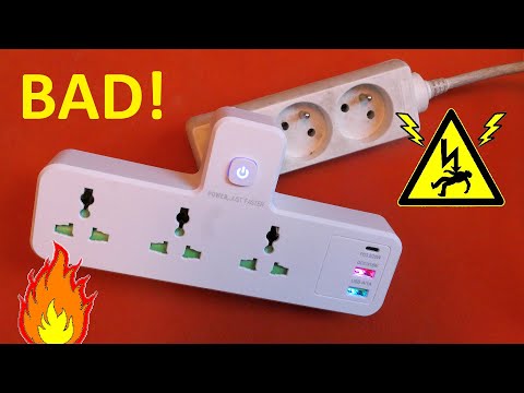 Dangerous Extension with USB Ports and LEDs
