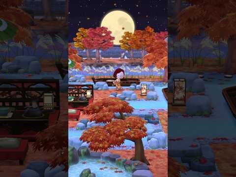 【ポケ森コンプリート】🍁秋色もみじのお茶会🍵&お月見🎑(ショートVer.) #Shorts #ポケ森 #コンプリート #acpc #秋 #9月 #和風 #もみじ #紅葉 #お茶会 #お月見