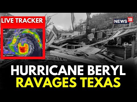 Hurricane Beryl Ravages Mexico Coast Live | Track Hurricane Beryl As It Reaches Texas Live |  N18G