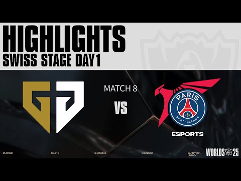 GEN vs PSG 매치 하이라이트 | 스위스 Day 1 | 2025 월드 챔피언십