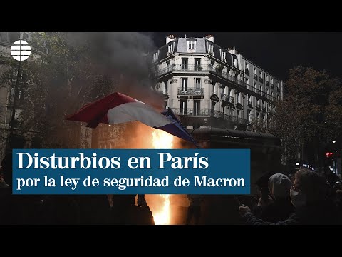 Disturbios en la gran manifestación de París contra la polémica ley de seguridad de Macron