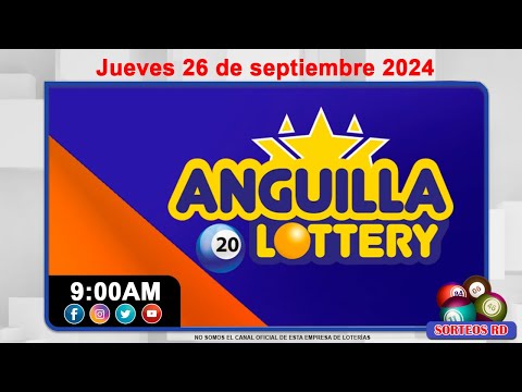 Anguilla Lottery en VIVO  | Jueves 26 de septiembre 2024 - 9:00 AM #loteriasdominicanas