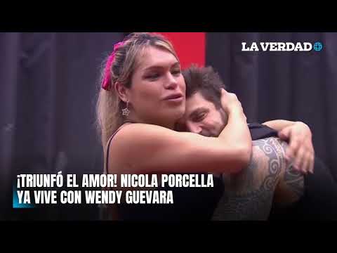 Wendy Guevara ganadora de la casa de los Famosos y Nicola Porcella ya viven juntos. Triunfó el amor.