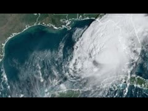 El momento preciso en que el huracán Milton tocó tierra en Florida