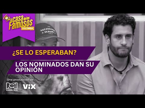 Omar, Sebastián y Mafe reaccionaron a su sorpresiva nominación | La casa de los famosos Colombia
