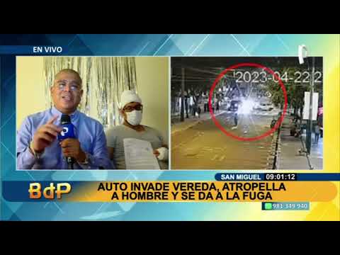 Auto de propiedad del “Cuto” Guadalupe atropella a un hombre en San Miguel