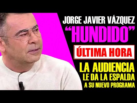 EXCLUSIVA DE ÚLTIMA HORA. JORGE JAVIER VÁZQUEZ ESTÁ HUNDIDO por la audiencia de su nuevo programa.