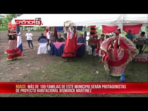 Lanzamiento de proyecto habitacional Bismarck Martínez en Camoapa - Nicaragua
