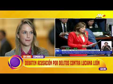 Congreso: Parlamentarios debaten acusación contra Luciana León por tres delitos