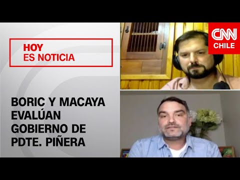 Diputados Gabriel Boric y Javier Macaya evalu?an el gobierno del presidente Pin?era