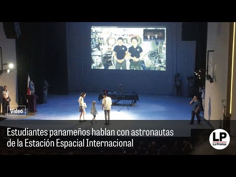 Estudiantes panameños hablan con  astronautas de la Estación Espacial Internacional