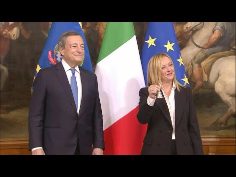Italie: cérémonie de passation de pouvoir entre Mario Draghi et Giorgia Meloni | AFP Images