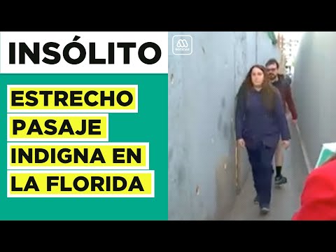 Peligroso paseo peatonal: Indignación por estrecho pasaje en La florida