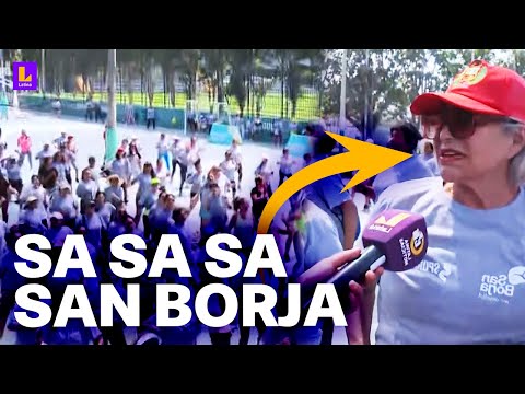 Vecinos gozan de programa de baile en San Borja: Estamos presentes con Sa sa sa San Borja