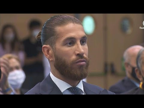Football: ému aux larmes, Sergio Ramos fait ses adieux au Real Madrid | AFP