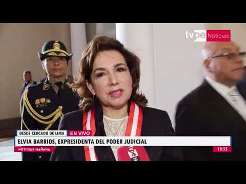 Elvia Barrios sobre Javier Arévalo: tiene un importante desafío como titular del Poder Judicial