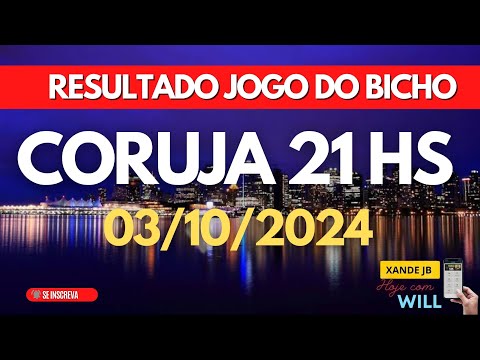 Resultado do jogo do bicho ao vivo PTN RIO 18HS dia 03/10/2024 - Quinta - Feira