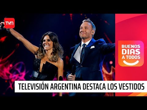 Televisión argentina destaca vestidos de Mari Godoy en Viña 2020 | Buenos días a todos