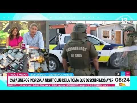 Carabineros allana casa que operaba como night club en toma de Maipú | Tu Día | Canal 13 |