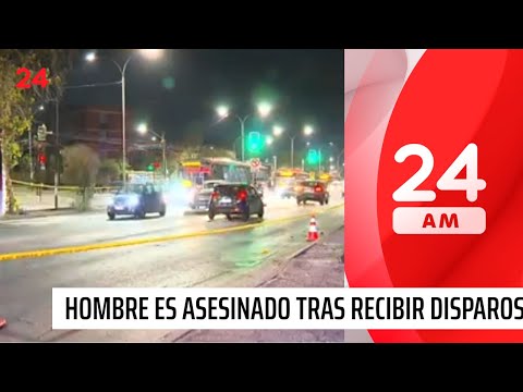 Hombre es asesinado tras recibir tres disparos en plena vía pública de Lo Prado | 24 Horas TVN