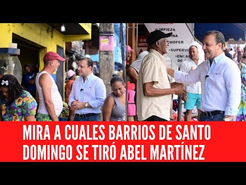 MIRA A CUALES BARRIOS DE SANTO DOMINGO SE TIRÓ ABEL MARTÍNEZ