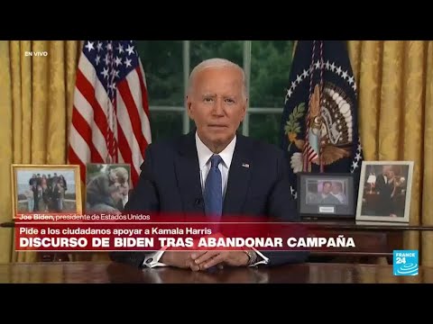 He decidido pasar la antorcha a una nueva generación: Joe Biden tras renunciar a la campaña