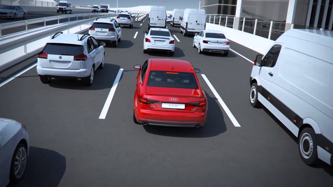 The all-new Audi A4: traffic jam assistant