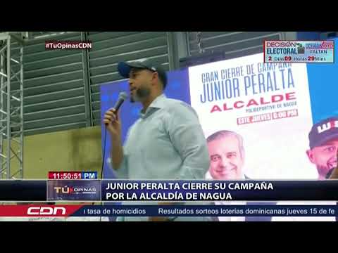 Junior Peralta en cierre su campaña por la alcaldía de Nagua