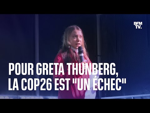 Pour Greta Thunberg, la COP26 est un échec