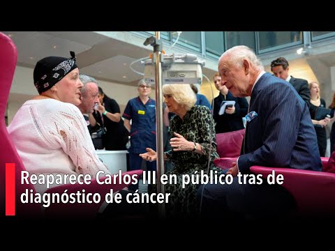 Reaparece Carlos III en público tras de diagnóstico de cáncer