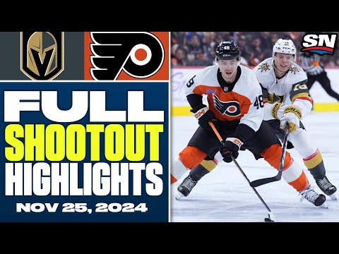 Vegas Golden Knights at Philadelphia Flyers | FULL Shootout Highlights - Nov 25, 2024