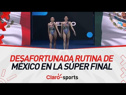 Desafortunada rutina de Me?xico en la Su?per Final de la Copa del Mundo de Natacio?n Arti?stica 2024