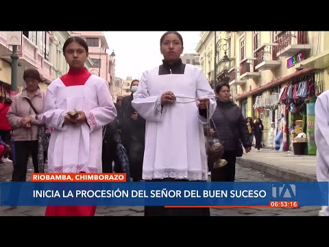 La Procesión de Martes Santo del Señor del Buen Suceso de Riobamba celebró sus 361 años de fe