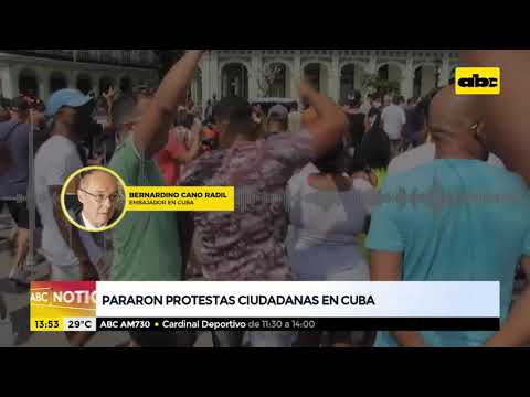 Pararon protestas en Cuba