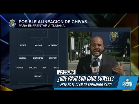 LIGA MX Alineación de Chivas vs Tijuana. No presentará muchos cambios Fernando Gago | Futbol Picante