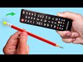 Take a Common Pencil and Fix All Remote Controls in Your Home! How to Repair TV Remote Control!.144p