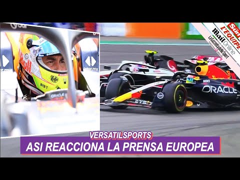 ASI REACCIONA PRENSA EUROPEA a CARRERA y REMONTADA de CHECO PEREZ GRAN PREMIO GRAN BRETAN?A F1