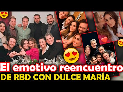 El emotivo REENCUENTRO de RBD ¡con Dulce María incluida y sus PAREJAS!