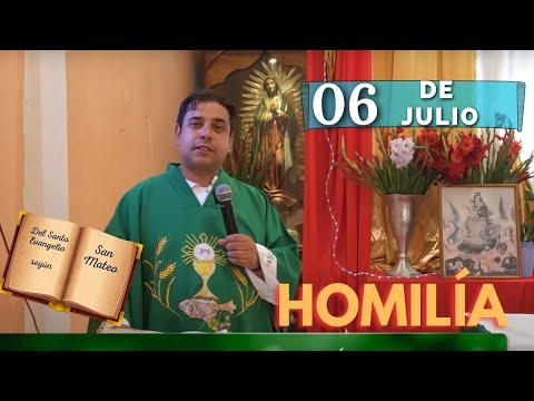 EVANGELIO DE HOY sábado 6 de julio del 2024 - Padre Arturo Cornejo