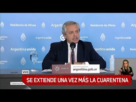 Alberto Fernández anunció la extensión de la cuarentena