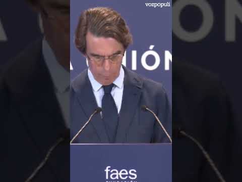 Aznar, contra Pedro Sánchez