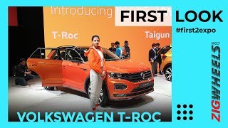 Volkswagen T-Roc SUV First Look Review Auto Expo 2020