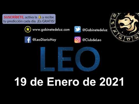 Horóscopo Diario - Leo - 19 de Enero de 2021.