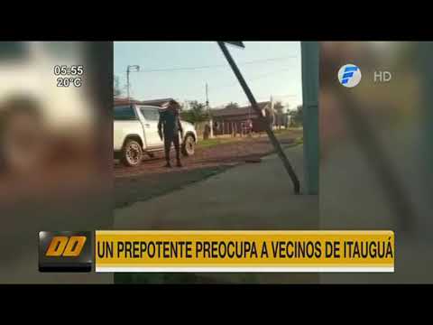 Vecinos de Itauguá temen por su seguridad ante poblador prepotente